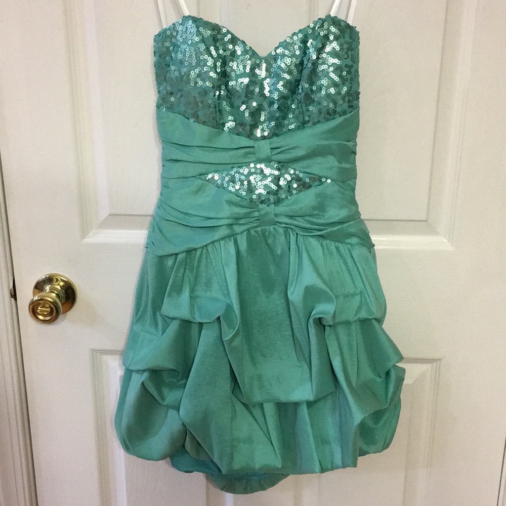 Beautiful sequin green dress